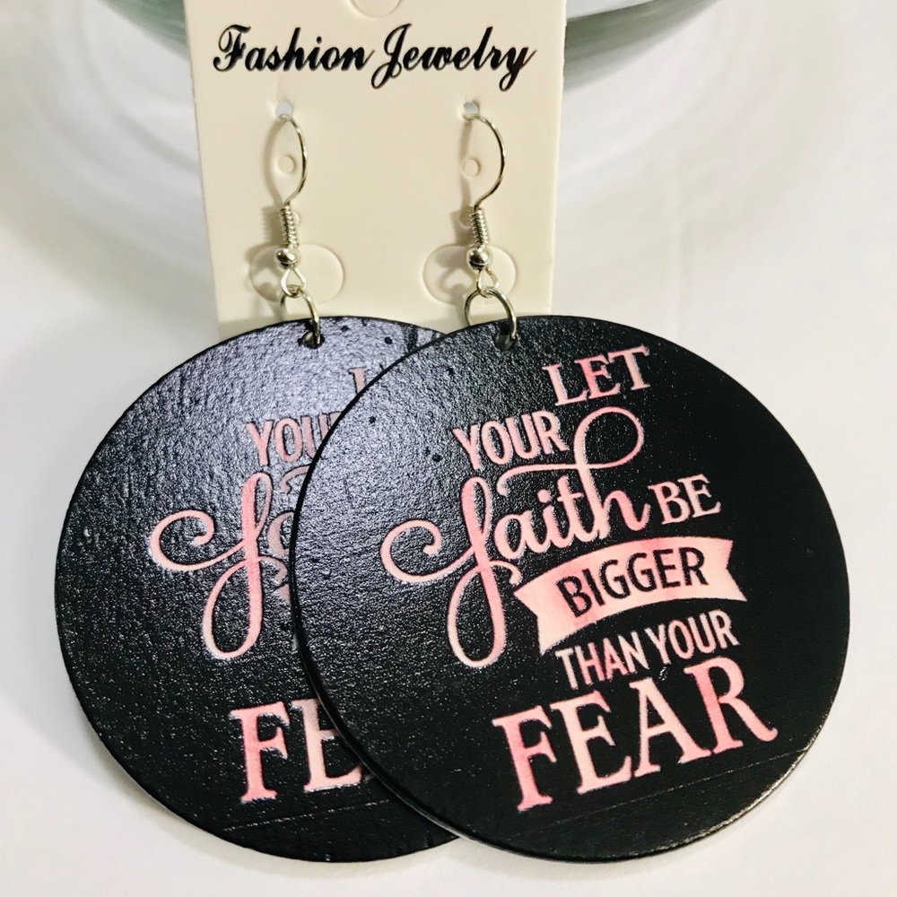 Button earrings
